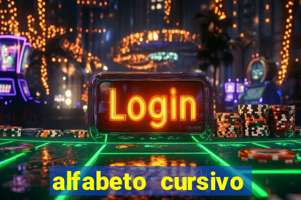 alfabeto cursivo pontilhado para imprimir pdf